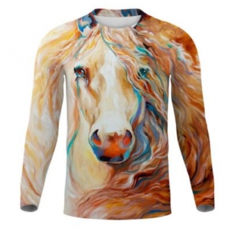 Elastisches Langarmshirt "Gentle Mare" Größe XXL